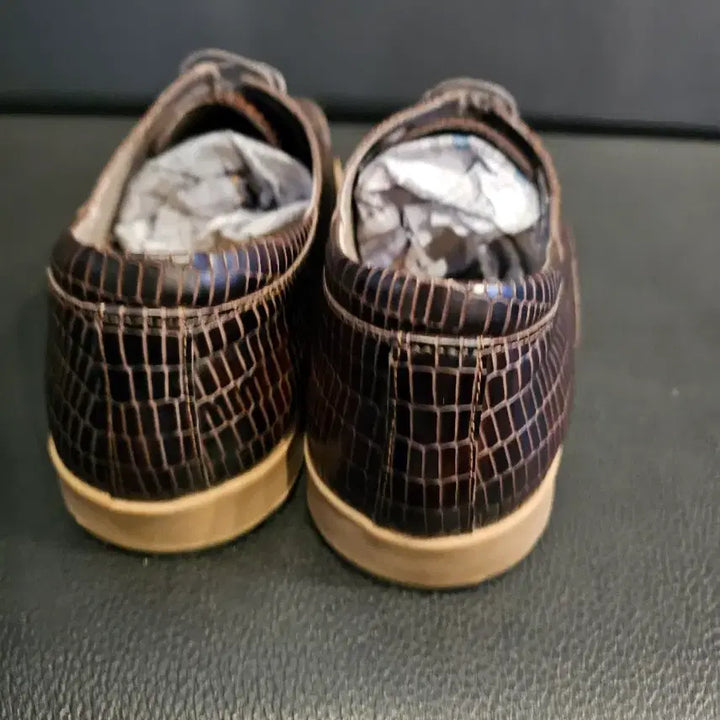 [BUNJANG] MISOPE Crocodile Pattern Sneakers / 미소페 악어가죽 패턴 스니커즈 캐쥬얼구두