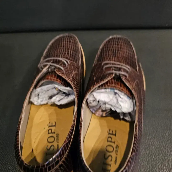 [BUNJANG] MISOPE Crocodile Pattern Sneakers / 미소페 악어가죽 패턴 스니커즈 캐쥬얼구두