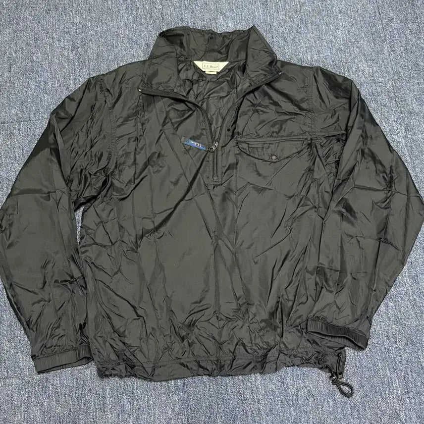[BUNJANG] L.L.Bean Vintage Black Nylon Pullover Jacket / L.L.Bean 엘엘빈 빈티지 검정색 바람막이 나일론 풀오버 자켓