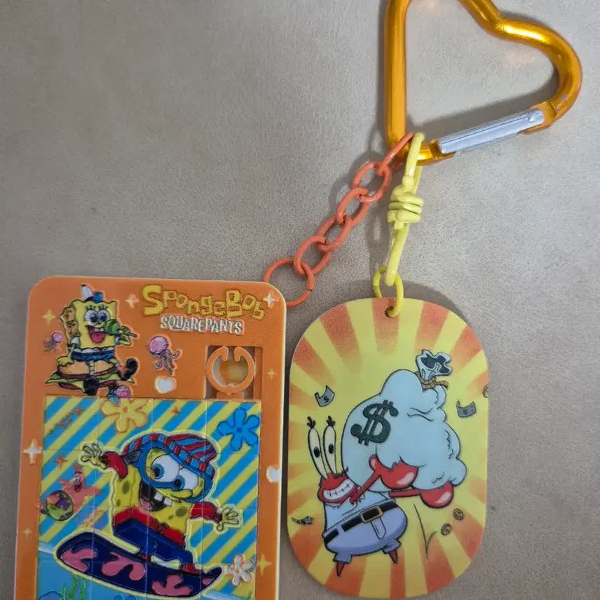 [BUNJANG] Spongebob Squarepants Puzzle Keychain / 스폰지밥 캐릭터 퍼즐 키링