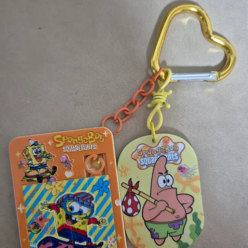 [BUNJANG] Spongebob Squarepants Puzzle Keychain / 스폰지밥 캐릭터 퍼즐 키링