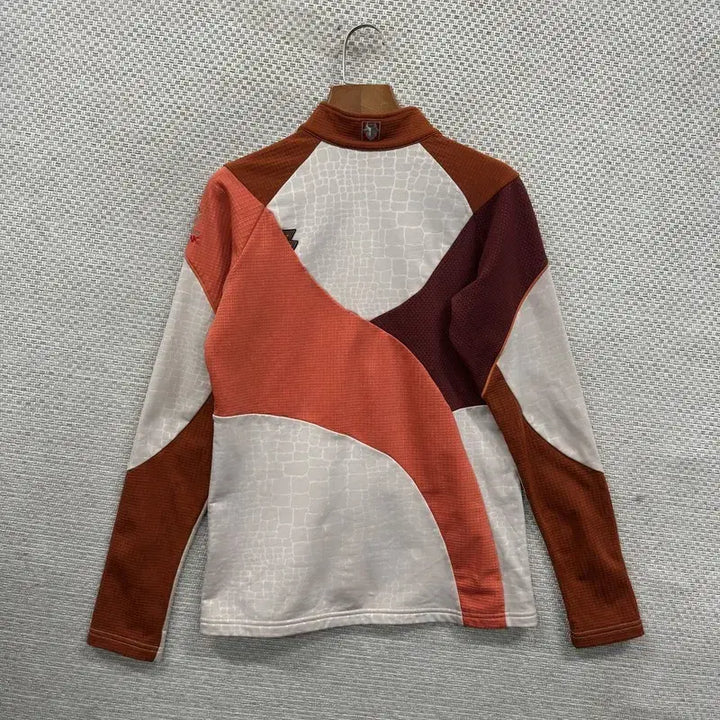 [BUNJANG] Black Yak Embroidered Logo Fleece Lined Half Zip Long Sleeve Shirt / 블랙야크 아웃도어 자수로고 약기모 반집업 긴팔티 95 A04735