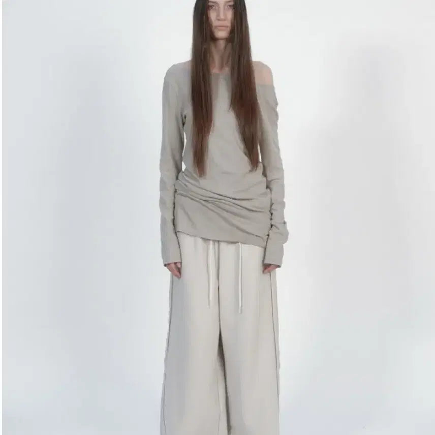 [BUNJANG] Nothing Everthing Wide Sweatpants / 낫띵에브리띵 와이드 스웻팬츠