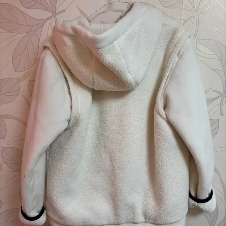 [BUNJANG] Beanpole Sports White Fleece Zip-up Jacket / 빈폴스포츠 흰색 뽀글이 플리스 집업
