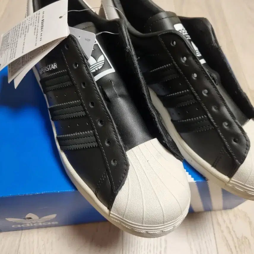 [BUNJANG] Adidas Superstar Core Black Sneakers / 아디다스 슈퍼스타 코어 블랙