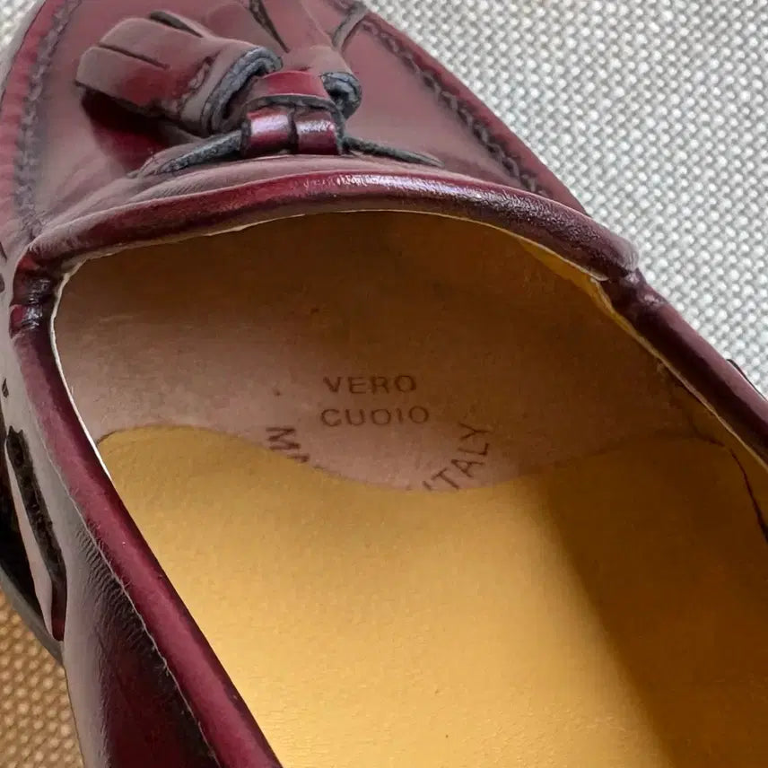 [BUNJANG] LORENZO BANFI 33th Burgundy Tassel Loafers / [36/230] LORENZO BANFI 33th 버건디 태슬로퍼
