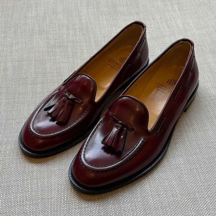 [BUNJANG] LORENZO BANFI 33th Burgundy Tassel Loafers / [36/230] LORENZO BANFI 33th 버건디 태슬로퍼