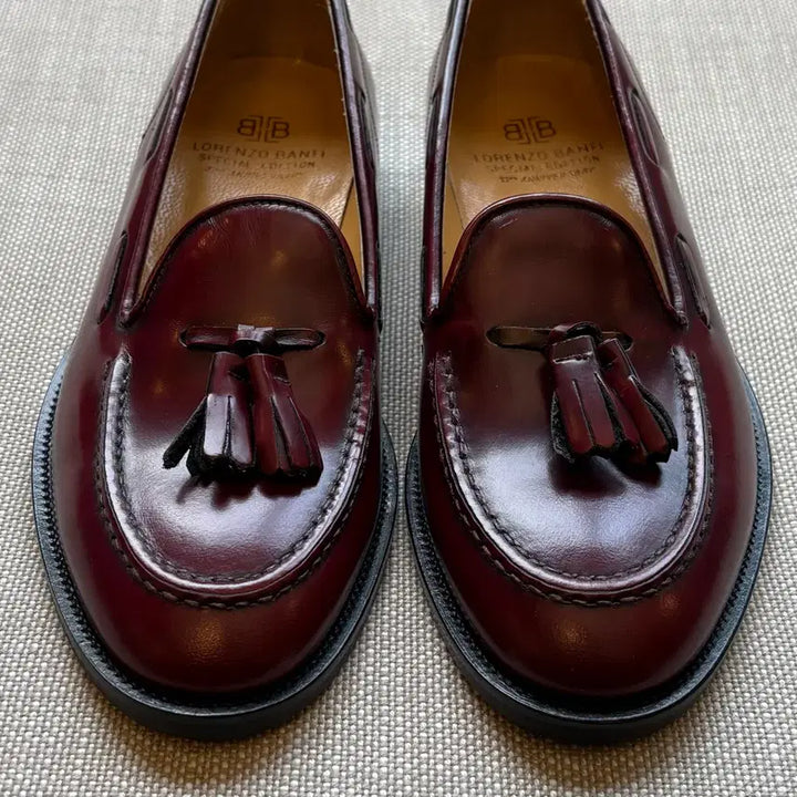 [BUNJANG] LORENZO BANFI 33th Burgundy Tassel Loafers / [36/230] LORENZO BANFI 33th 버건디 태슬로퍼