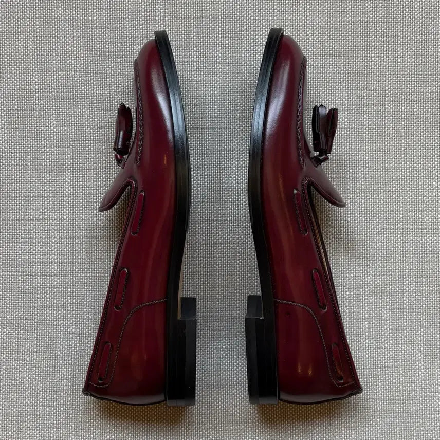 [BUNJANG] LORENZO BANFI 33th Burgundy Tassel Loafers / [36/230] LORENZO BANFI 33th 버건디 태슬로퍼