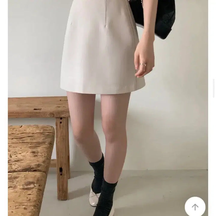 [BUNJANG] Basic Mini Skirt - Semi A/H Line / 블랙O 2컬러, 50%할인) 기본 베이직 치마 미니 스커트 세미A H라인