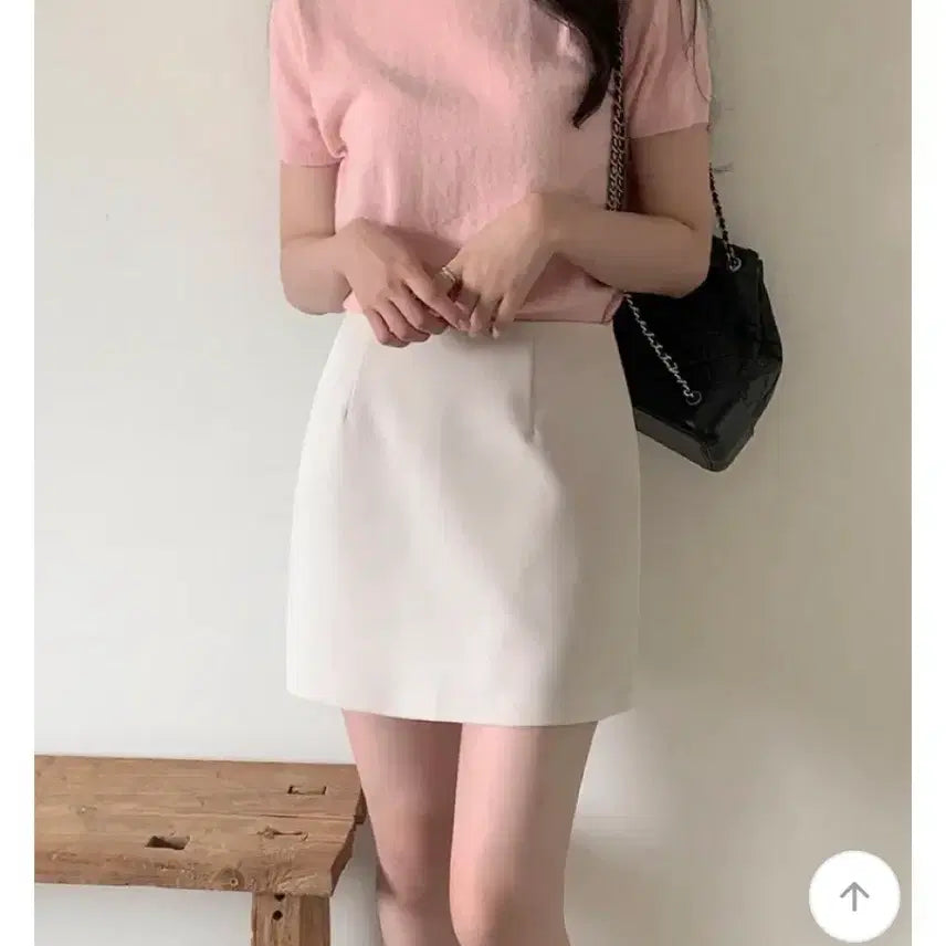 [BUNJANG] Basic Mini Skirt - Semi A/H Line / 블랙O 2컬러, 50%할인) 기본 베이직 치마 미니 스커트 세미A H라인