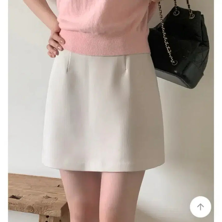 [BUNJANG] Basic Mini Skirt - Semi A/H Line / 블랙O 2컬러, 50%할인) 기본 베이직 치마 미니 스커트 세미A H라인