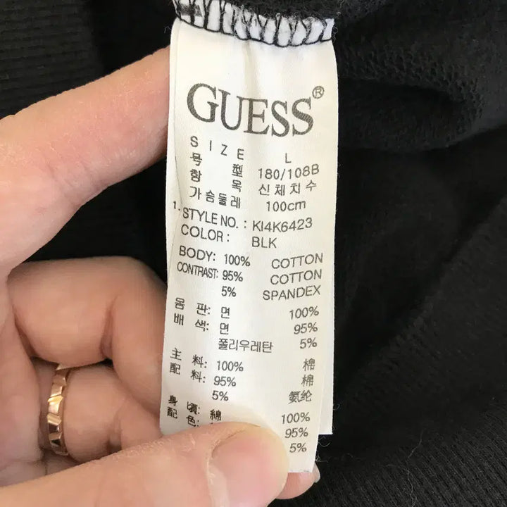 [BUNJANG] Guess Triangle Logo Sweatshirt [L] / 게스 GUESS 삼각패치로고 맨투맨 [95-100]