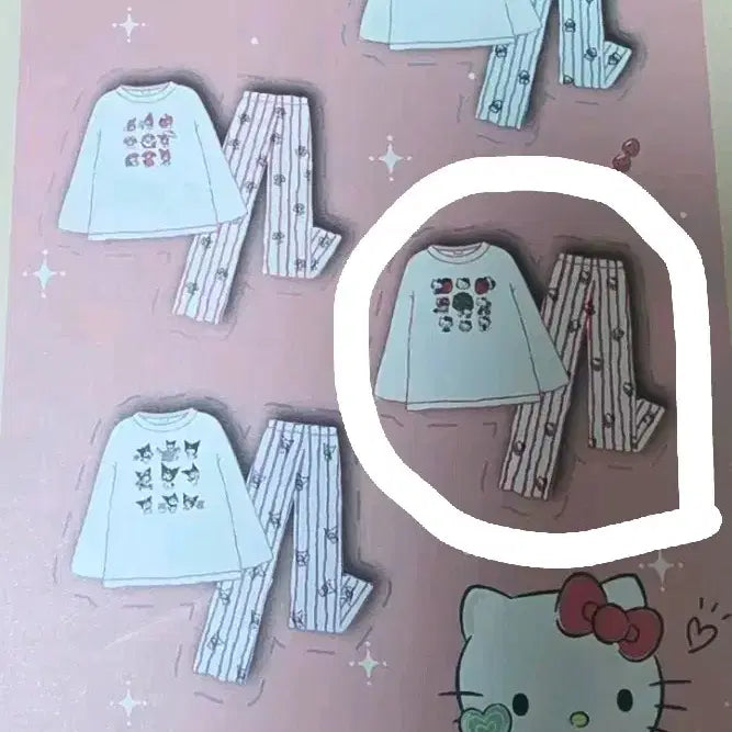 [BUNJANG] Sanrio Hello Kitty Pajama Set / 산리오 헬로키티 파자마 잠옷 세트 (정풍) 팜니다 (헬로키티키링증정)