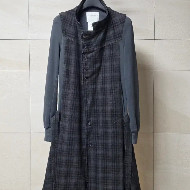 [BUNJANG] Stephan Schneider Mix-Match Long Coat / 스테판 슈나이더 믹스매치 롱 코트