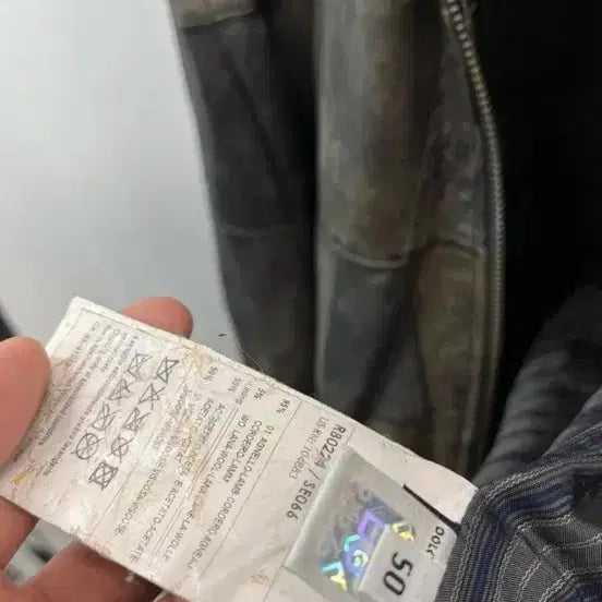 [BUNJANG] Dolce&Gabbana Patchwork Leather Bomber Jacket / 돌체앤가바나(D&G) 패치워크 레더 점퍼 50(100 슬림105)