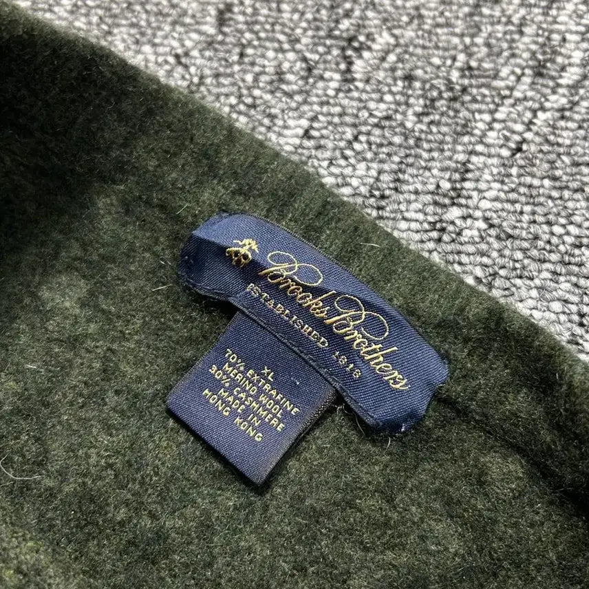 [BUNJANG] Brooks Brothers Olive Cable Knit Sweater / 브룩스 브라더스 올리브 케이블 니트