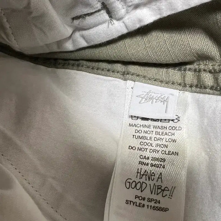 [BUNJANG] Stussy Ripstop Surplus Cargo Pants Olive / [30] 새 상품 스투시 립스탑 서플러스 카고 팬츠 올리브