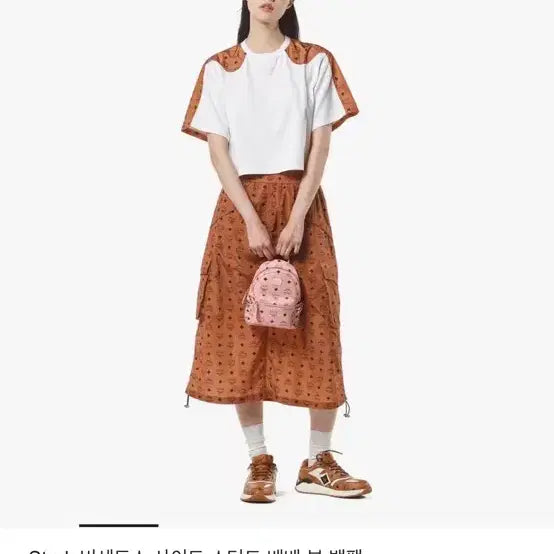 [SOLD OUT] MCM 정품 핑크 미니 백팩 가방 지뢰계