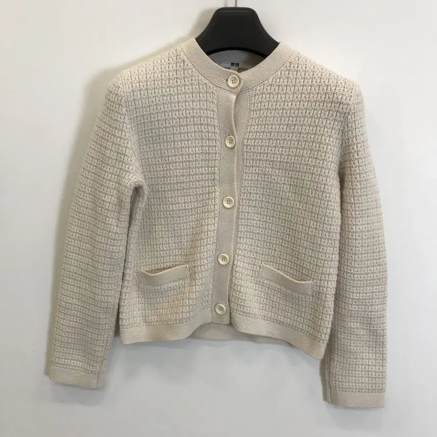 [BUNJANG] Uniqlo 3D Cotton Cardigan [S] / 유니클로 3D코튼가디건 [S]