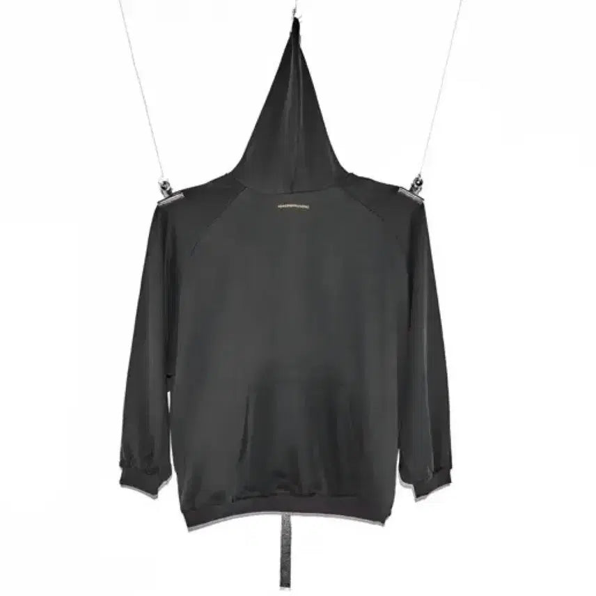 [BUNJANG] OS PeaceMinusOne Initial Logo Hoodie Charcoal / [OS] 피스마이너스원 초판 목로고 후드 차콜
