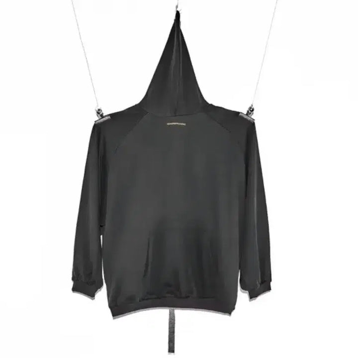 [BUNJANG] OS PeaceMinusOne Initial Logo Hoodie Charcoal / [OS] 피스마이너스원 초판 목로고 후드 차콜