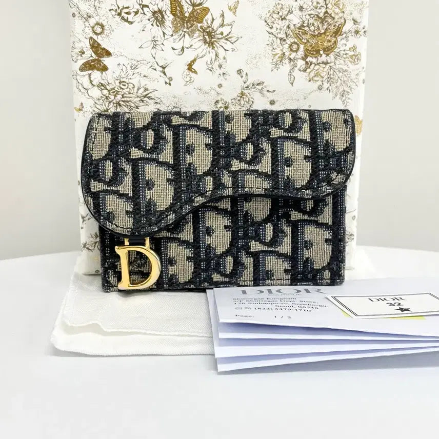 [BUNJANG] Dior Oblique Saddle Card Wallet / [OS]디올 오블리크 새들 카드지갑