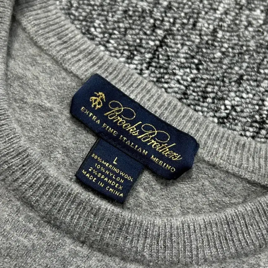 [SOLD OUT] 브룩스 브라더스 메리노 울 그레이 니트