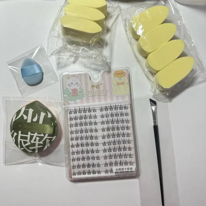 [BUNJANG] Rubycell Puff Bundle Set / 글루 속눈썹 루비셀 퍼프 아기궁둥이퍼프 블러셔퍼프 브러쉬 일괄