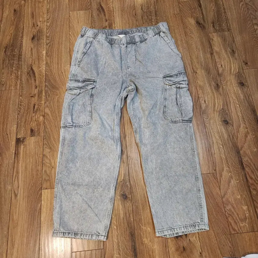 [BUNJANG] H&M Cargo Loose Fit Jeans (XL) / 에치엠 남성 카고 루즈 와일드 청바지  사이즈 XL 최상