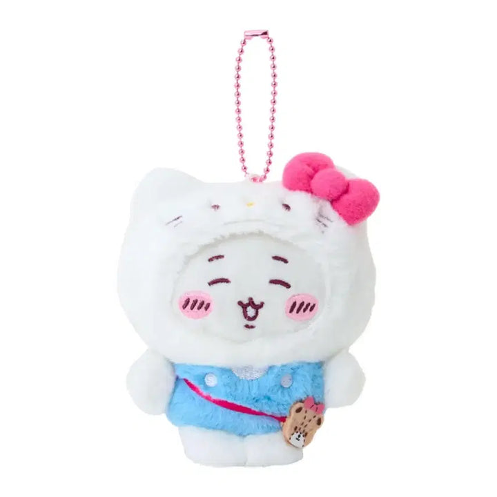 [BUNJANG] Sanrio Chiikawa Hachiware Mascot Keyring / 산리오 먼작귀 치아카와 콜라보 마스코트 키링 하치와레