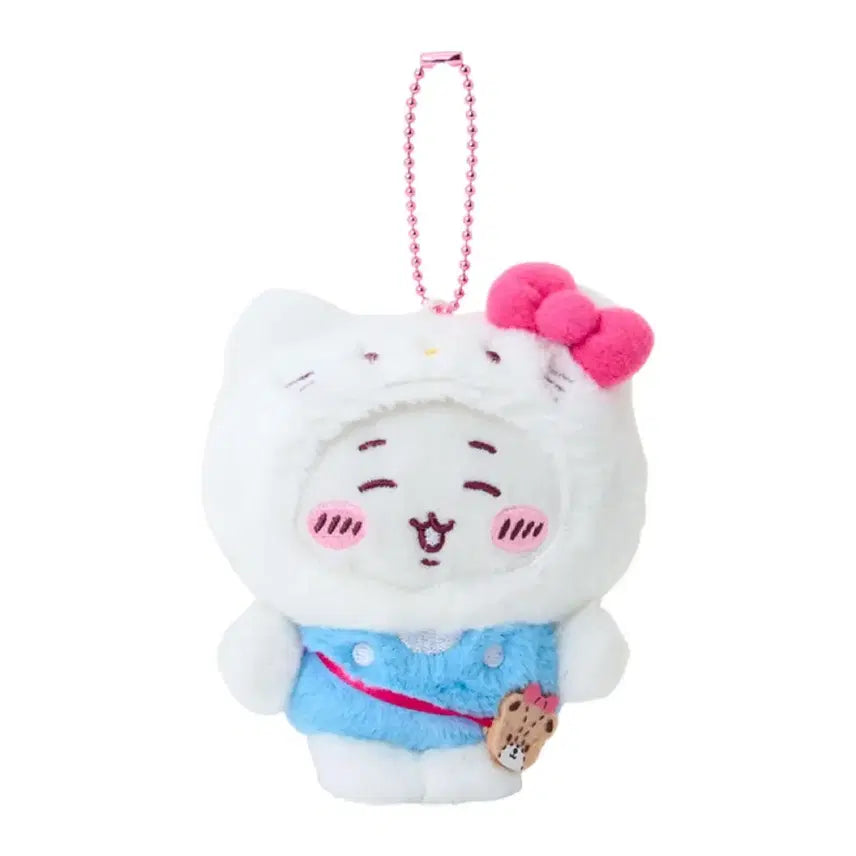 [BUNJANG] Sanrio Chiikawa Hachiware Mascot Keyring / 산리오 먼작귀 치아카와 콜라보 마스코트 키링 하치와레
