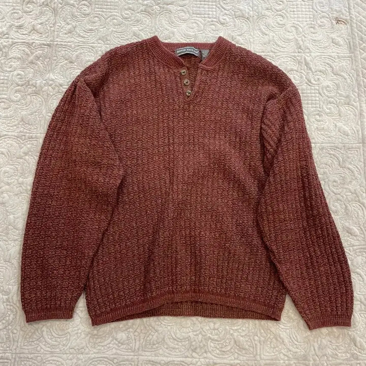[BUNJANG] DAVID TAILOR Henley Neck Knit / DAVID TAILOR 헨리넥 니트