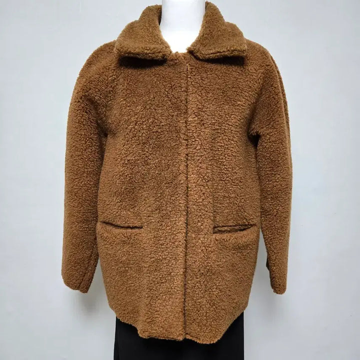 [BUNJANG] Unbranded Brown Boucle Jacket / 브라운 뽀글이 자켓