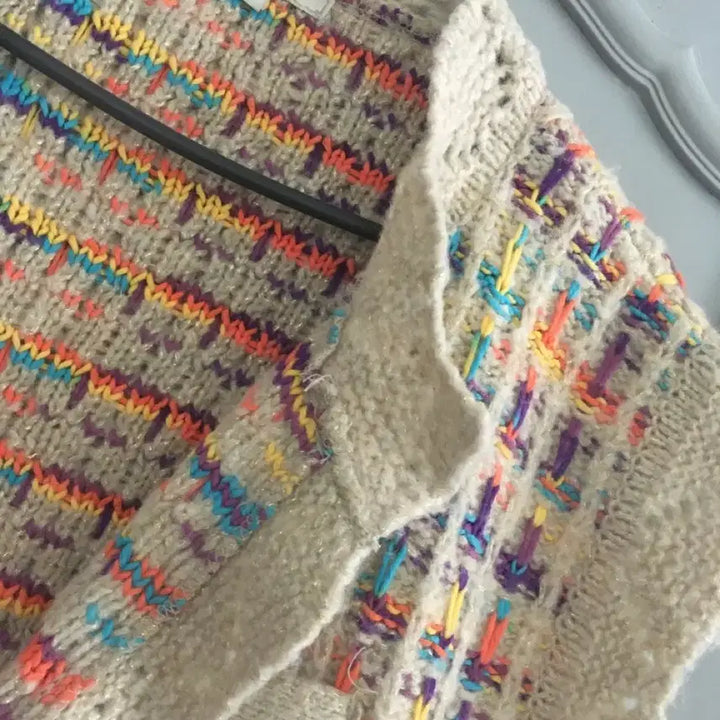 [BUNJANG] Thursday Island Gradient Tweed Open Vest / 써스데이아일랜드 그라데이션 트위드 오픈 베스트 M사이즈