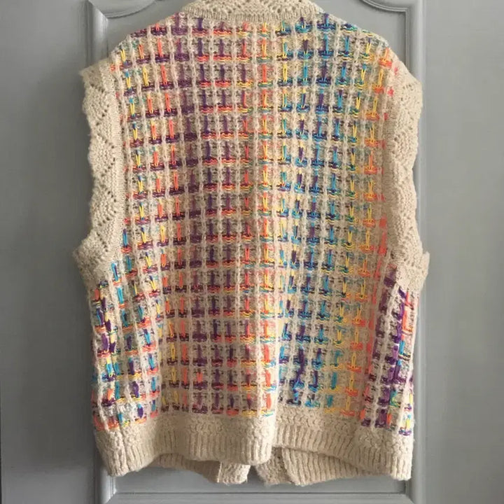 [BUNJANG] Thursday Island Gradient Tweed Open Vest / 써스데이아일랜드 그라데이션 트위드 오픈 베스트 M사이즈