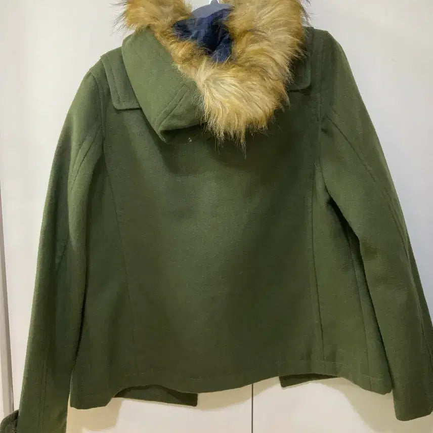[BUNJANG] Earth Music&amp;Ecology Duffle Coat - Khaki / 어스뮤직앤이콜로지 더플코트 카키