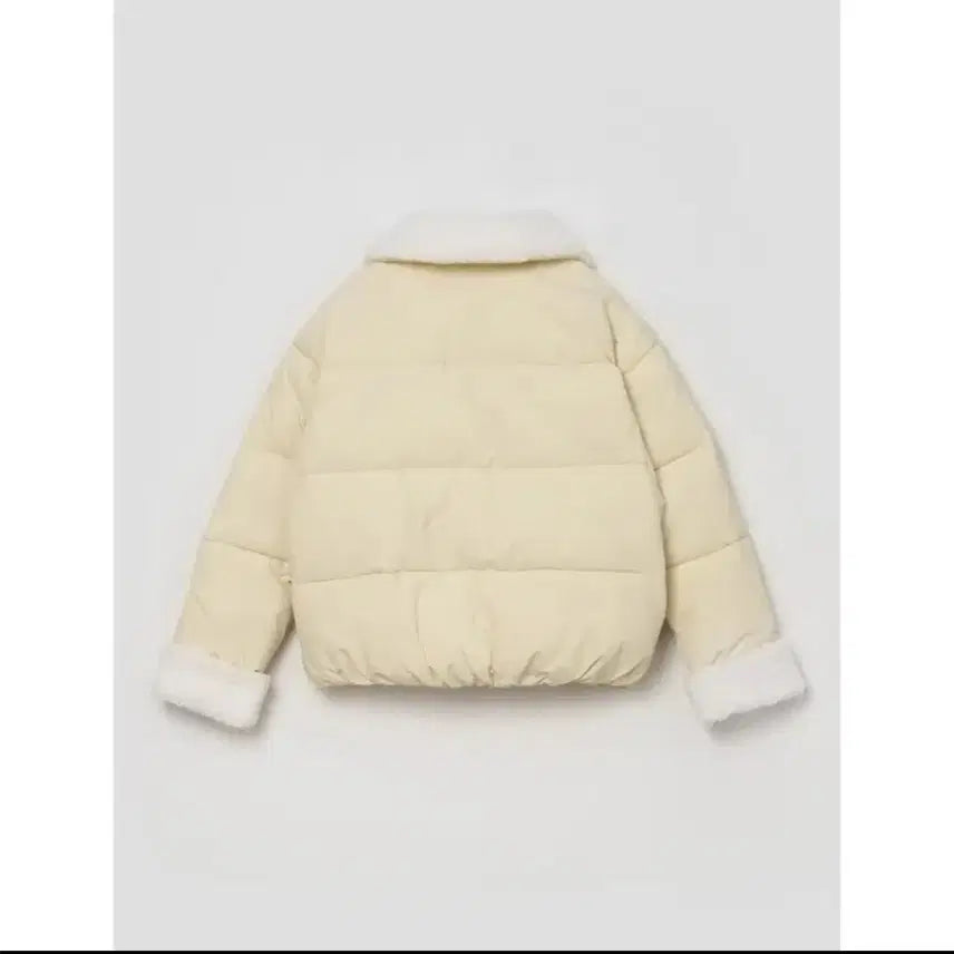 [BUNJANG] 8 Seconds Ivory Fur Collar Padding Jacket M / 에잇세컨즈 아이보리 퍼 칼라 패딩 M