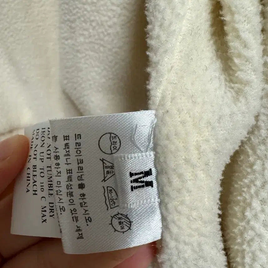 [BUNJANG] Oreo Comfy Plus Jacket Ivory / 오로 콤피 플러스 자켓 뽀글이 양털 자켓 아이보리