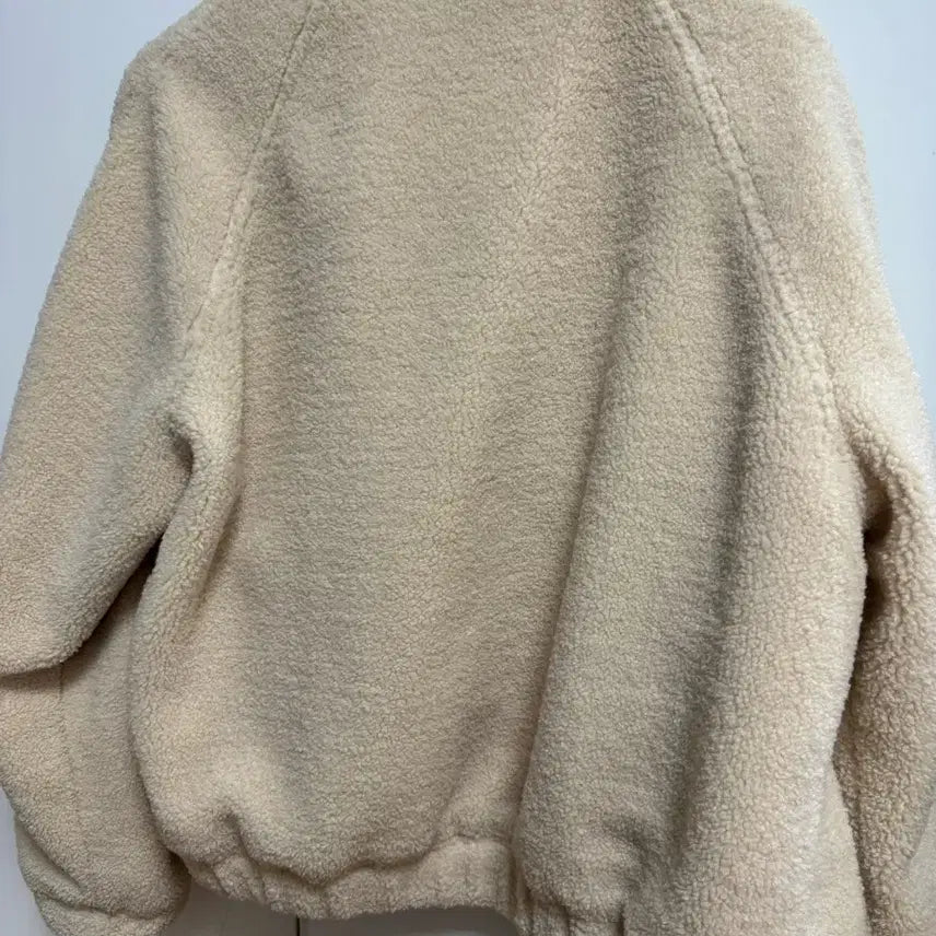 [BUNJANG] Oreo Comfy Plus Jacket Ivory / 오로 콤피 플러스 자켓 뽀글이 양털 자켓 아이보리