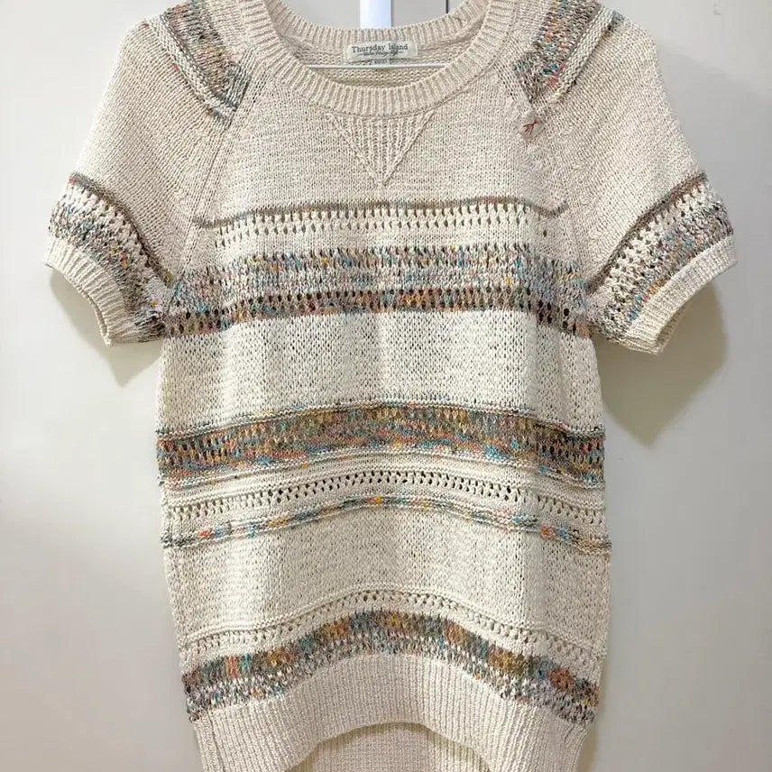 [BUNJANG] Thursday Island Short Sleeve Knit Top / 써스데이아일랜드 반팔 니트