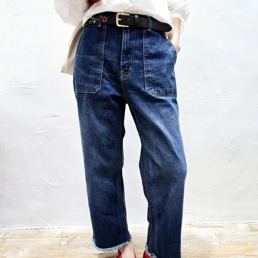 [BUNJANG] Vintage Denim Wide Pants / 빈티지 데님 와이드 팬츠