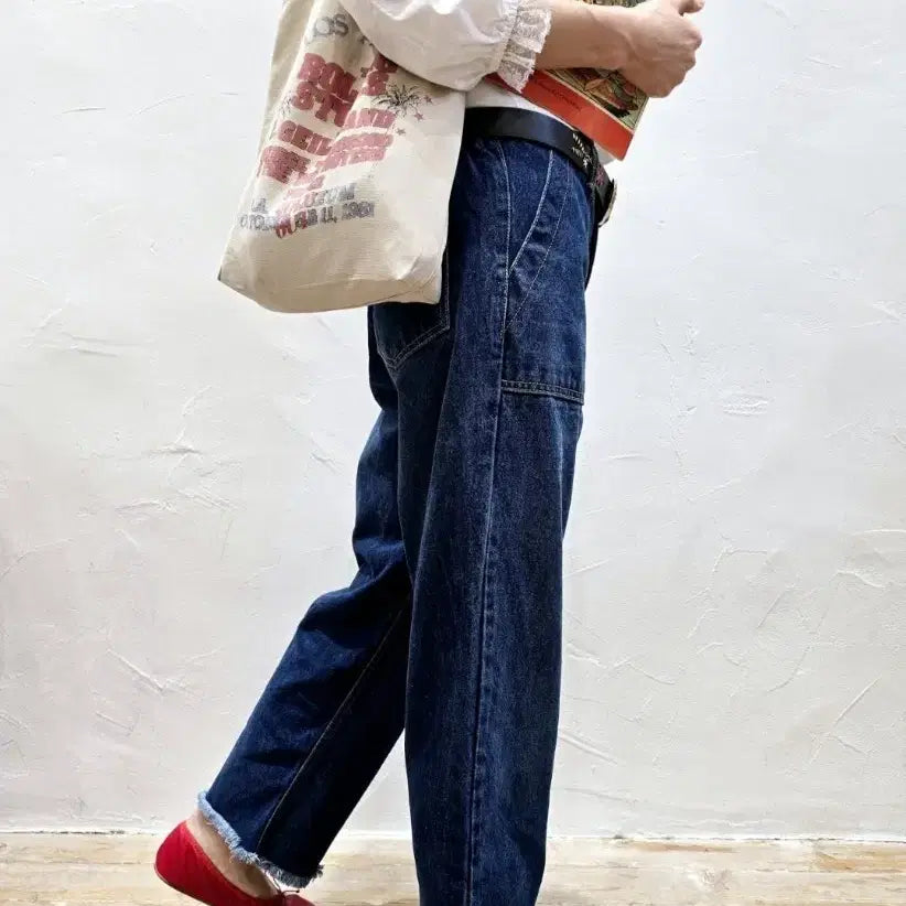 [BUNJANG] Vintage Denim Wide Pants / 빈티지 데님 와이드 팬츠