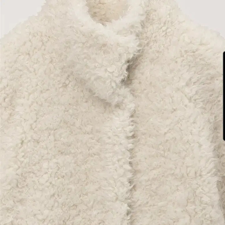 [BUNJANG] DUNST CURLY FUR HALF JACKET IVORY / 던스트 퍼자켓 CURLY FUR HALF JACKET IVORY 00S