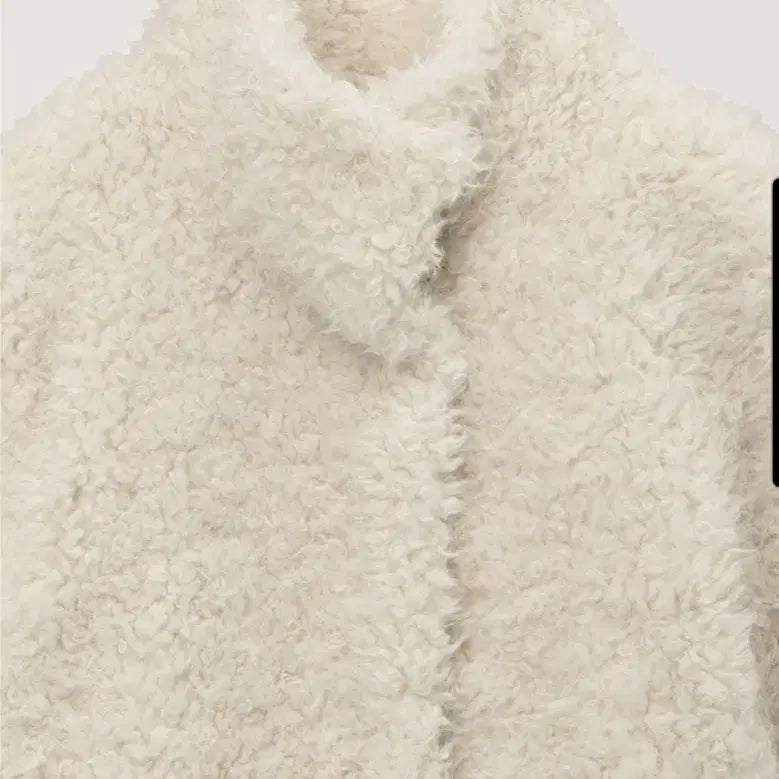 [BUNJANG] DUNST CURLY FUR HALF JACKET IVORY / 던스트 퍼자켓 CURLY FUR HALF JACKET IVORY 00S