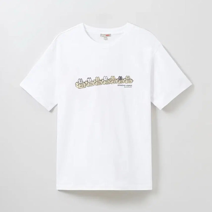 [SOLD OUT] 새상품) 스파오 오빤쮸 빤쮸토끼 오판츄우사기 콜라보 반팔티셔츠