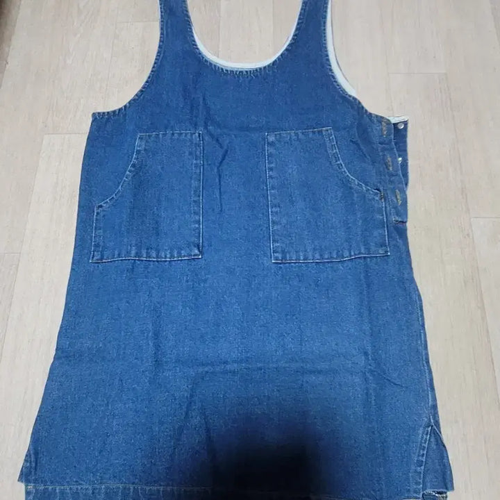 [BUNJANG] Denim Overall Skirt / 데님 멜빵치마