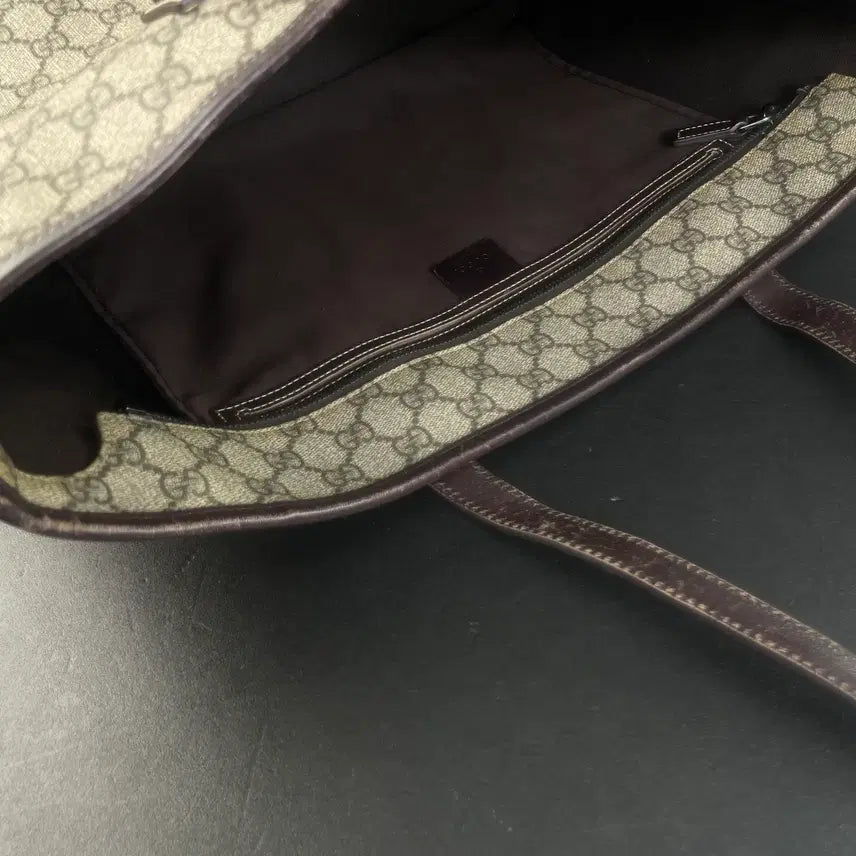[BUNJANG] Gucci GG Logo Large Shopper Tote Bag / GUCCI 구찌 PVC GG로고 라지 쇼퍼 토트백 숄더백 211137