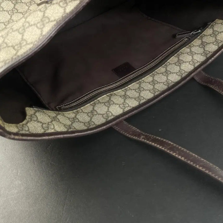 [BUNJANG] Gucci GG Logo Large Shopper Tote Bag / GUCCI 구찌 PVC GG로고 라지 쇼퍼 토트백 숄더백 211137