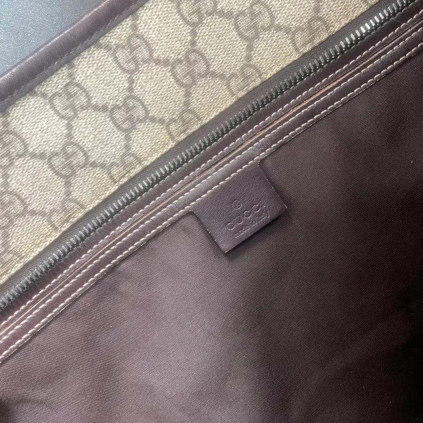 [BUNJANG] Gucci GG Logo Large Shopper Tote Bag / GUCCI 구찌 PVC GG로고 라지 쇼퍼 토트백 숄더백 211137